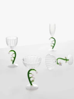 Handgefertigtes Sektglas Botanica