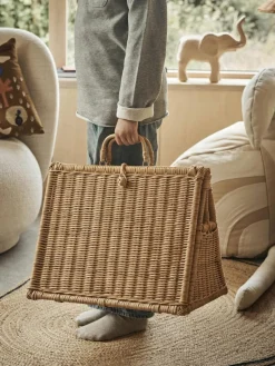 Handgefertigtes Spielhaus A-house aus Rattan