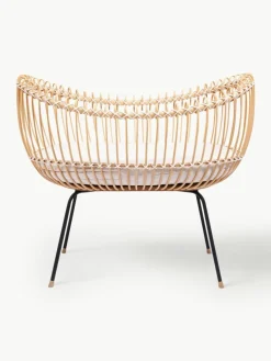 Handgefertigtes Stubenbett Lola aus Rattan