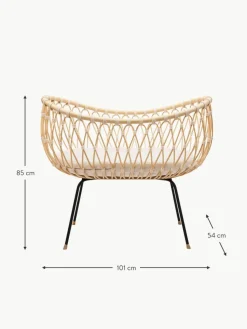 Handgefertigtes Stubenbett Emil aus Rattan