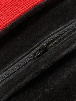 Handgefertigtes Woll-Dekokissen Safari