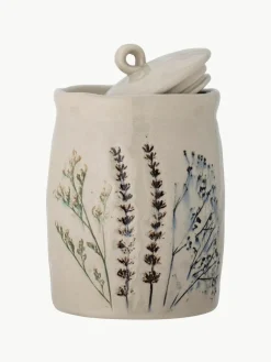 Handgemachte Aufbewahrungsdose Bea mit Gräser-Motiv