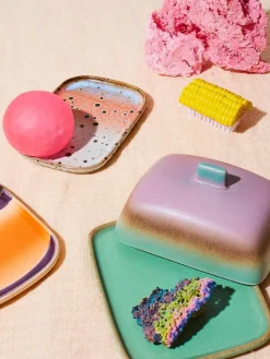 Handgemachte Butterdose 70's