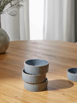 Handgemachte Dipschälchen Nordic Sea, 4 Stück