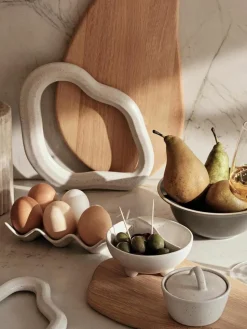 Handgemachte Dipschälchen Nordic Vanilla, 4 Stück