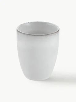 Handgemachte Espressobecher Nordic Sand, 6 Stück