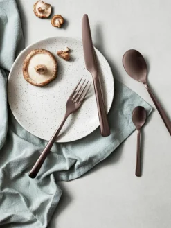 Handgemachte Frühstücksteller Nordic Vanilla, 4 Stück