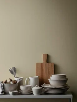 Handgemachte Frühstücksteller Nordic Vanilla, 4 Stück