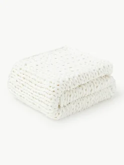 Handgemachte Grobstrick-Decke Adyna