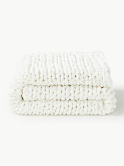 Handgemachte Grobstrick-Decke Adyna