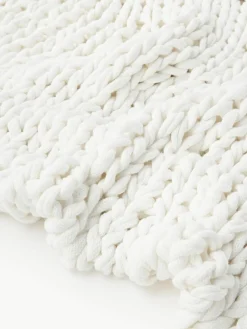 Handgemachte Grobstrick-Decke Adyna