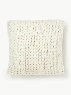 Handgemachte Grobstrick-Kissenhülle Adyna
