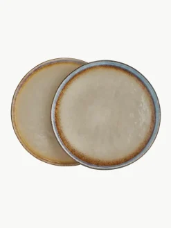 Handgemachte Kuchenteller Nomimono, 2 Stück