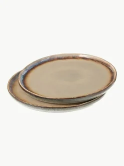 Handgemachte Kuchenteller Nomimono, 2 Stück