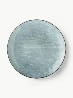 Handgemachte Platzteller Nordic Sea, 4 Stück