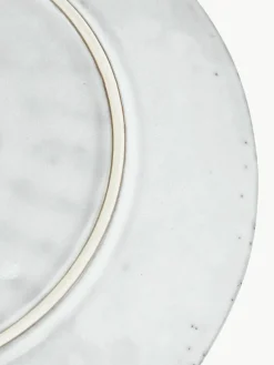 Handgemachte Platzteller Nordic Sand, 4 Stück