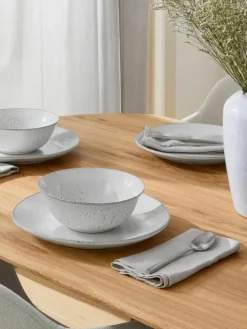 Handgemachte Platzteller Nordic Sand, 4 Stück