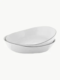 Handgemachte Porzellan-Schalen Salt, Ø 20 cm, 2 Stück
