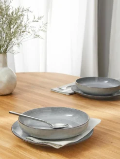 Handgemachte Schalen Nordic Sea, Ø 22 cm, 4 Stück