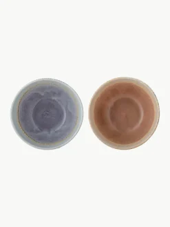 Handgemachte Schälchen Cloe mit reaktiver Glasur, 2er-Set