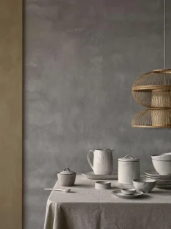 Handgemachte Servierplatte Nordic Sand, L 30 cm