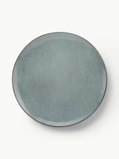 Handgemachte Speiseteller Nordic Sea, 4 Stück