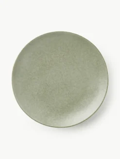 Handgemachte Speiseteller Nordic Marsh, 4 Stück