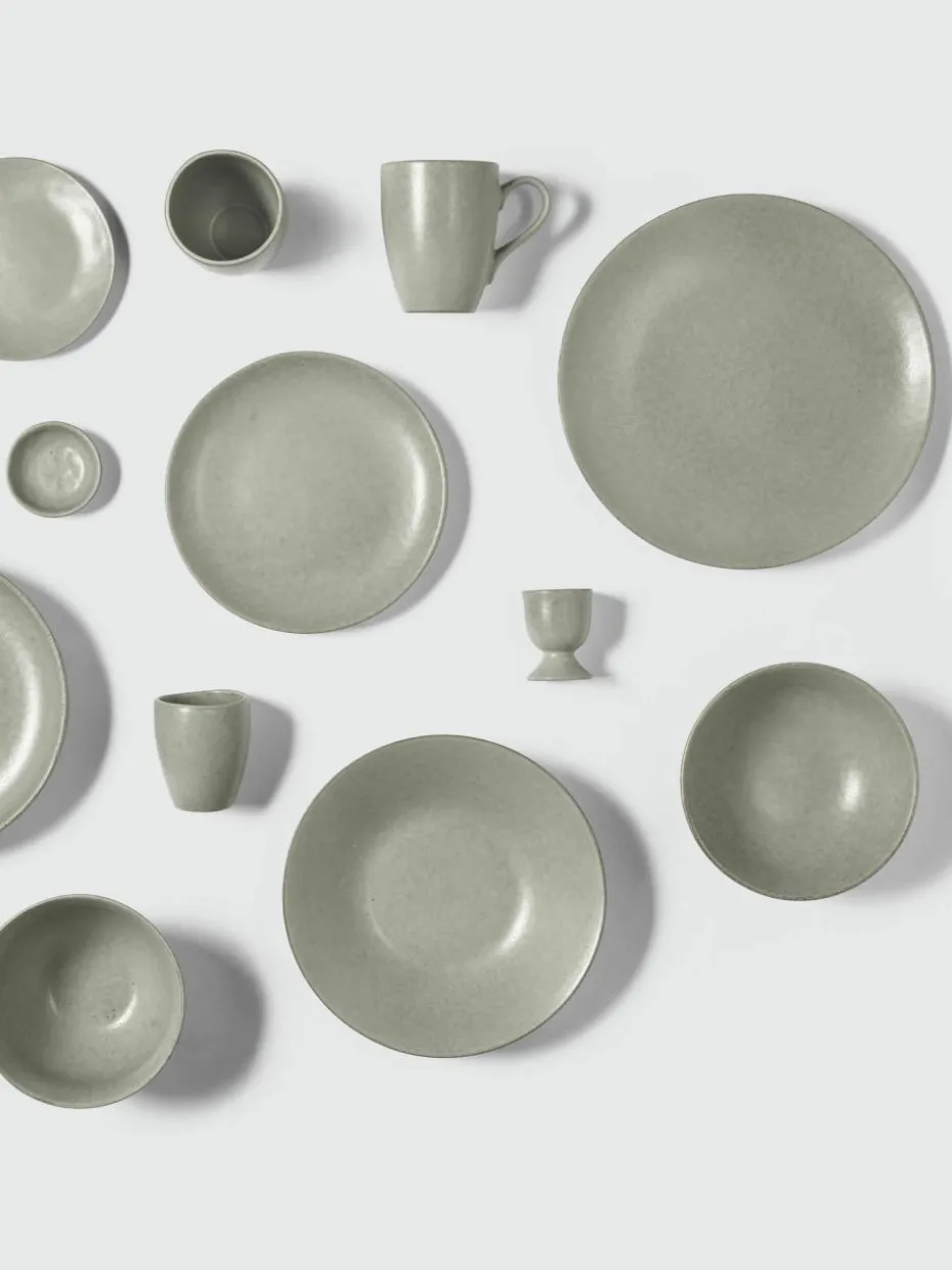 Handgemachte Speiseteller Nordic Marsh, 4 Stück