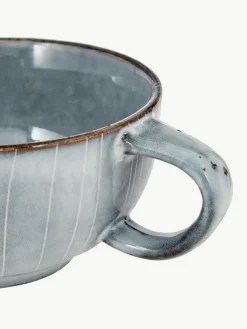 Handgemachte Teetasse Nordic Sea mit Untertasse
