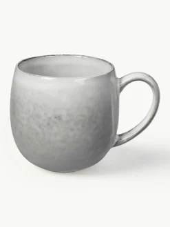 Handgemachte XL Teetassen Nordic Sand, 2 Stück