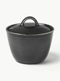 Handgemachte Zuckerdose Nordic Coal