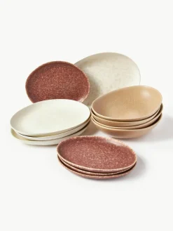 Handgemachtes Geschirr-Set Macey, 4 Personen (12-tlg.)