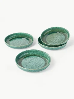 Handgemachtes Geschirr-Set Pam mit reaktiver Glasur, 4 Personen (12-tlg.)