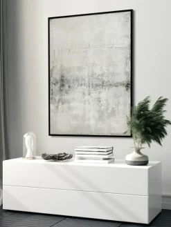 Handgemaltes Leinwandbild Simple Living mit Holzrahmen