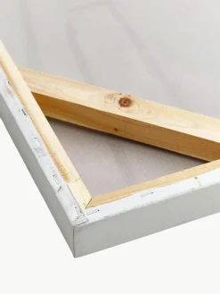 Handgemaltes Leinwandbild Golden Blue I