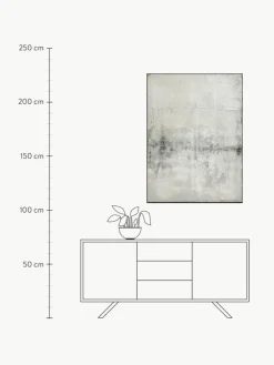 Handgemaltes Leinwandbild Simple Living mit Holzrahmen