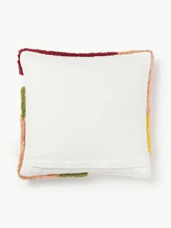 Handgetuftete Kissenhülle Malu mit Verzierungen