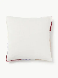 Handgetuftete Kissenhülle Coraline mit Verzierungen