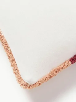 Handgetuftete Kissenhülle Malu mit Verzierungen