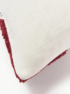 Handgetuftete Kissenhülle Coraline mit Verzierungen