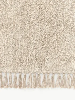 Handgetufteter Baumwollläufer Daya mit Fransen