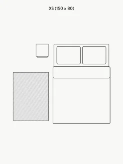 Handgetufteter Baumwollteppich Fionn mit Fransen