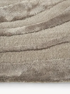 Handgetufteter Kurzflorteppich Winola mit Hoch-Tief-Struktur