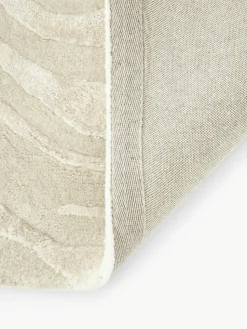 Handgetufteter Kurzflorteppich Winola mit Hoch-Tief-Struktur