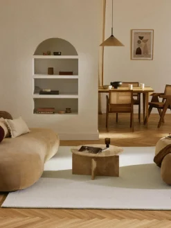 Handgetufteter Kurzflor-Wollteppich Jadie