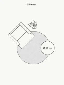 Handgetufteter runder Kinderteppich Wheels mit Hoch-Tief-Effekt, waschbar