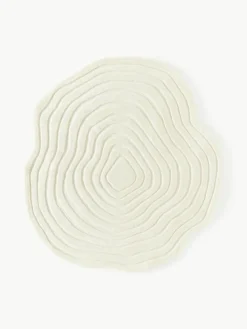 Handgetufteter Wollteppich Niria in organischer Form