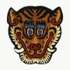 Handgetufteter Wollteppich Tiger Face