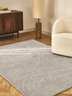 Handgetufteter Wollteppich Aaron