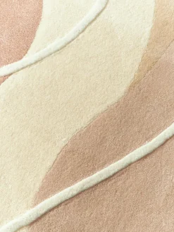 Handgetufteter Wollteppich Talitha mit abstraktem Muster